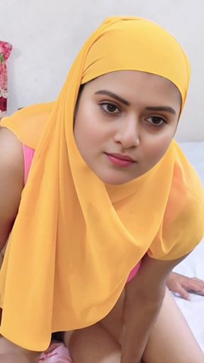Beautiful hijabi muslim indian deshi village girl doggy style fucking video.   Clip 1