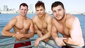 Jayden, Brodie, and Dean ~ Triple Trouble in a Hot Circle Jerk Threesome!
