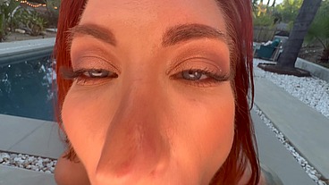 MY POV WITH PINK PUSSY OF RED HEAD BABE SOPHIA LOCKE 👀