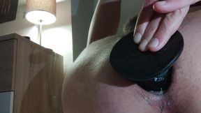 Nicely spread the legs for the plug