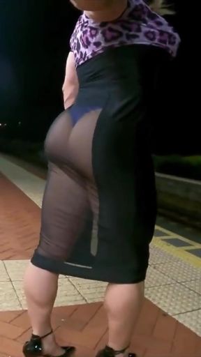 Stunning moment from &quot;Muscle Bubble Butt PAWG Sissy Exposed Public Cum CAUGHT&quot;