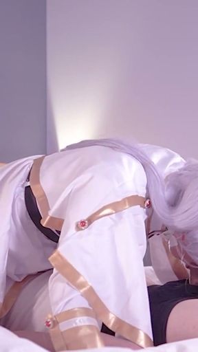 Face Sitting Cute Frieren Cosplayer, Asian hentai cosplay 13   Clip 2