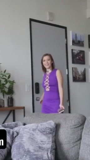 SisLovesMe - Lucky Stud Caught Riley Mae Watching Porn And Tied Her Hands To Correct Her Behavior