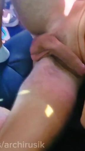 He sucks his own dick and fucks his tight ass on the highway in a stranger's car.   Clip 1