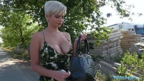 Busty Crazy MILF in Hot Sloppy Blowjob and Public Fuck