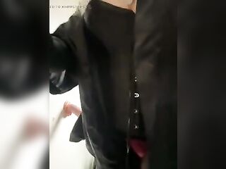 Crossdressing in the window hoping to get caught