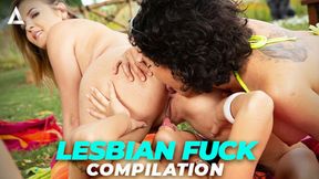 Girl on girl action with rimming and toys
