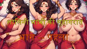 Shalini_ki_diary , Shalini bhabi ki suhaagraat part 1 , hindi audio story , very hot adult story, ai generated.