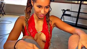 18 Year Old Brooklyn Gets Her Throat Trained