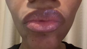 kissy kiss and Licking Glossy Lips