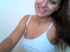 Brunette Couch Webcam Solo Fun Masturbating