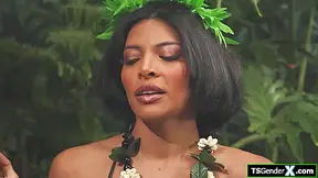 Lucky Guy Barebacks Big Tits Hulu Tgirl