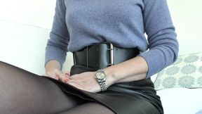 Fetish for Wide, Tight Belts and Wristwatches Part 1 Lady Victoria Valente