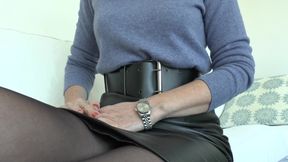 Fetish for Wide, Tight Belts and Wristwatches Part 1 Lady Victoria Valente