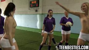 Young lesbians practice with a grassy pussy eating session