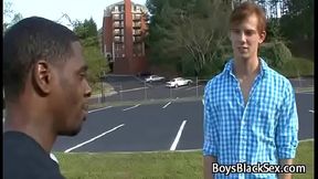 Black Gay Muscular Man Seduces Teen White BOy For A Good Fuck 15