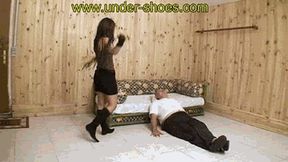 Miss Katarina extreme busting, slapping and busting (EXTREME VIDEO)