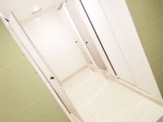 (Audio Merely) Trans Angel Takes 9 Inch Toy in College Dorm Showers