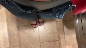 Wet restroom pee compilation