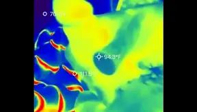 Amateur Guy Enjoys Thermal Art Solo Jerk Off Session