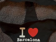 Ejac dans sa petite culotte noir