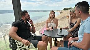 racy girls rebecca volpetti and veronica leal hook up with strangers for vacay dp sex gp3160