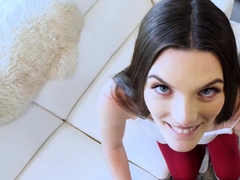 Babe Fionna Frost Titfuck and Blowjob for Bad Grades