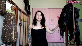 cuckysitter mia hope pegs you during diaper change