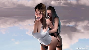 Curvy anime girls in 3D porn game