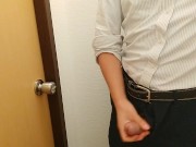 Guy masturbation. gay masturbation. japanese style. 男性トイレオナニー