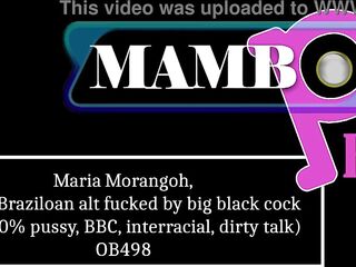 Maria Morangoh, white Braziloan rock screwed balls unfathomable by large ebony rod (Anal, 0% twat, BBC, interracial, bawdy talk) OB498