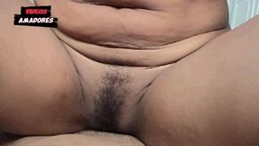 Sitting on your lover's dick