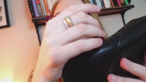Leather Boot Fetish Messy Licking JOI Jerk Off Instruction 4K