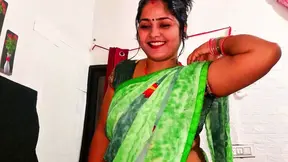 Desi stepmom cheats on husband with stepson while talking on the phone