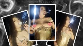 Golden Tease at Midnight - Smoking Three Whites - Three Angles