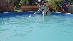 Cleaning My Pool in a Bikini