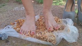 My foot and food