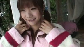 Adorable Japanese Hizuku Hikari poses on a cam wearing sexy bikini