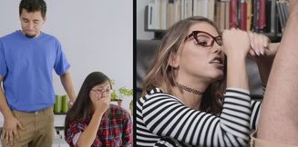 Ms. Chechick cheats on Nerdy Asian Woman - Live on Camera!