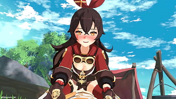&#039_Outride Her&#039_ - Genshin Impact Amber x Aether Animation