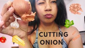 Watery eyes (cutting onion)
