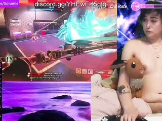 Ebony Collar and Buzzing Toy – Overwatch Gamer tranny Gone Wild Nipp Clamps and Viewer Control