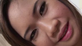 Asian Eve has black hair and gets aroused when she undresses