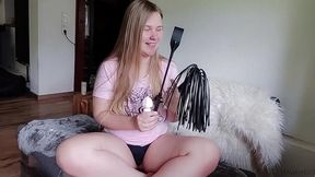 birthday toy test – whip, crop & magic wand 🎁🔥