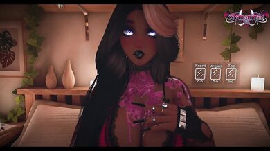 Your girlfriend strokes her ebony nipples while whispering VRChat gaming streams