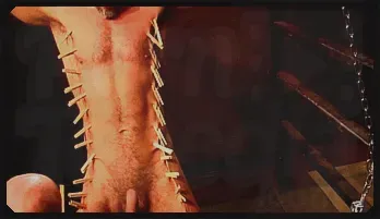 Intense BDSM Bondage with Pincers