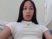 Milky Huge Cumshot of Filipina Trans