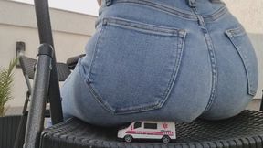 Booty vs Toy Car – Slow Crush on the Chair!