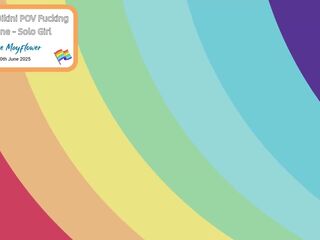*** TRAILER SOLELY *** Rainbow Bikini POV Banging Machine - Solo Angel