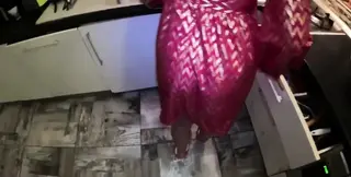 Virgin neighbor seduced in kitchen